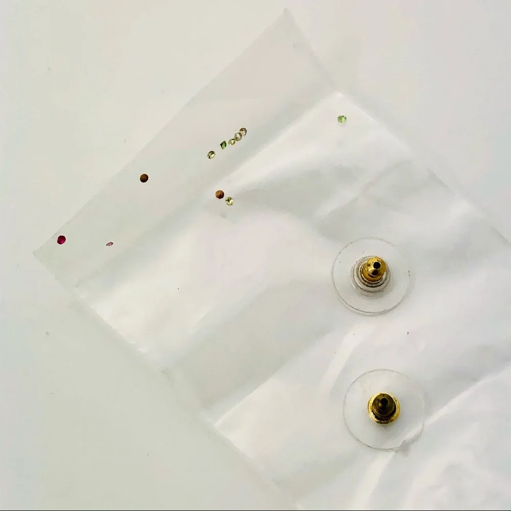 ROSS SIMONS SWAROVSKI CRYSTAL 18K GOLD OVER STERLING BRACELET EARRINGS RING - Picture 12 of 15